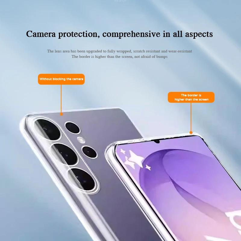 Soft Silicone Clear TPU For Samsung Galaxy S26 Ultra Plus S26Ultra S26Plus S26+ 5G Phone Case Thin Camera Protective Back Covers