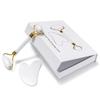 Natural White Jade Roller Gua Sha Set Gouache Stone Massager Face Lifting Gouache Scraper Anti-Wrinkle Skin Care Tool