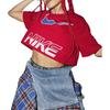 (WMNS) Nike Sportswear Logo T-shirt Asia Sizing 'Gym Red' Women's HF6291-687
