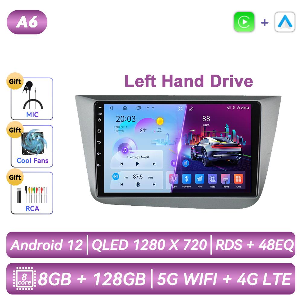 Car Radio For Seat Altea XL Toledo 2004 - 2015 Android Multimedia Video Player Navigation GPS Carplay Touch Screen Auto Stereo Intelligent Systems