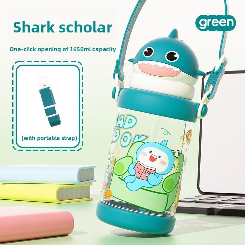 Cartoon Childrens Plastic Cup With Straw And Heat Resistant Material For Outdoor Use