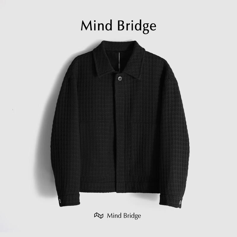 

Mind Bridge Men s Wool Blend Lapel Knit Cardigan M0224B72271 XL