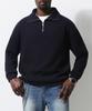 Seuteulaikeu Volume Rib Half Zipper Pullover (Navy)
