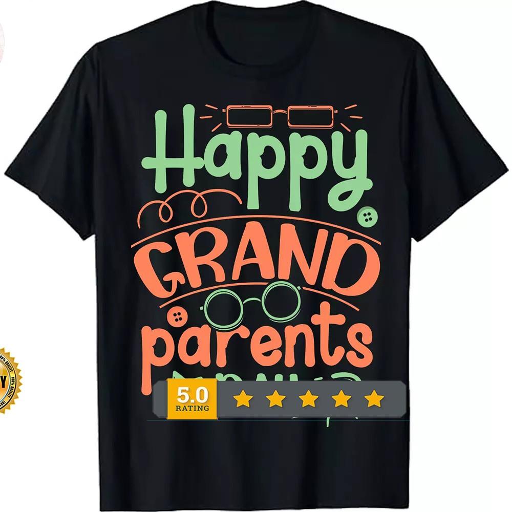 2025/Camping Grandpa Funny HAPPY GRANDPARENTS DAY T SHIRT Size S-5xl Unisex T-Shirt L