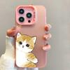 Funny Cartoon Cat Lover Couple Phone Case for IPhone 13 12 Mini 14 15 16 11 Pro Max Plus Hard Laser Cover Paired Fundas