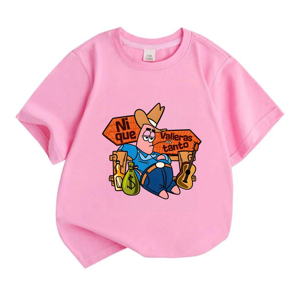Kids Boys Girls 100% Cotton Crew Neck Short Sleeve T-Shirt,