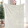 Ivory Dot Paisley Flannel Blanket Soft Fuzzy Plush Cozy Lightweight Throw For Sofa Bed Couch Home Decor