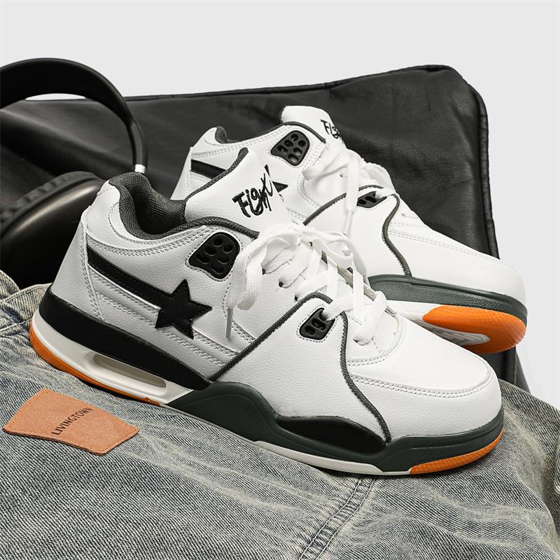 

Korean version of fashion men s shoes white shoes niche versatile couple casual shoes men s platform sports board shoes trend 44
