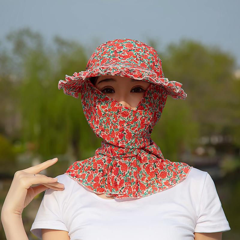 Wide Brim Bucket Hat Sunscreen Tea Picking Cap New Sun Hat  Outdoor