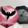 1pc Angel Love Automatic Open/Close Umbrella Compact Folding Umbrella with 8-Rib Shaft for Women/Men, Elegant Birthday1193S