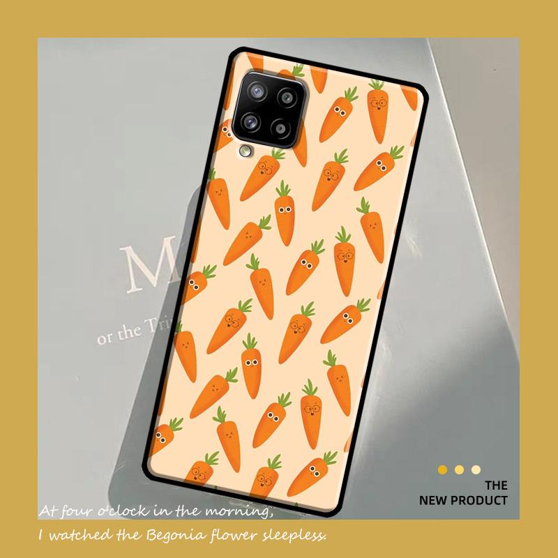 Carrot Vegetable Food Case For Samsung Galaxy A54 A34 A52 A32 A22 A12 A13 A14 A23 A33 A53 A73 A51 A71 Cover