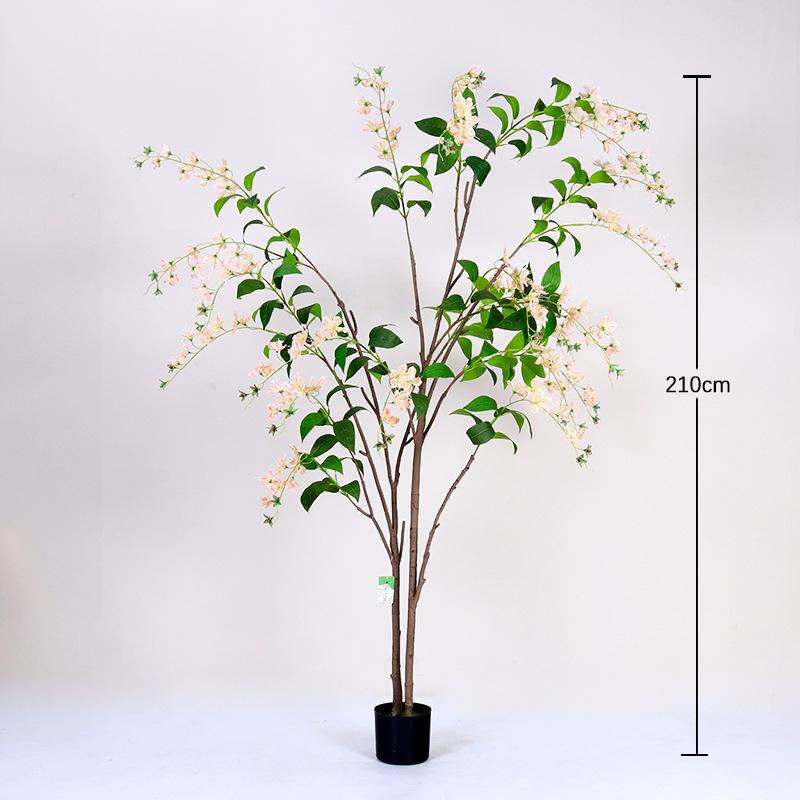 High-End Wisteria Jasmine Artificial Plants Decoration for Living Room and Entryway