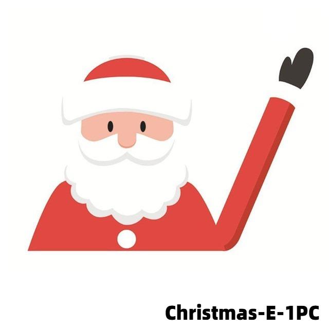 Рождественская наклейка на машину Санта-Клаус дворник наклейка на машину, самоклеящийся дворник без ремешка, рождественская праздничная наклейка на машину Санта