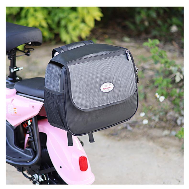 Waterproof Bicycle Pannier Bag Heavy Duty Thickened Bike Rear Seat Bag for Electric Bicycle Scooter Travel
