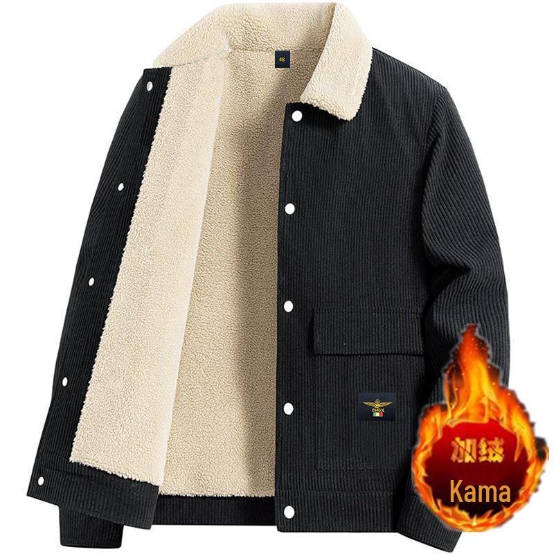 Men's Winter Warm Corduroy Jacket - Korean Style, Versatile & Fashionable