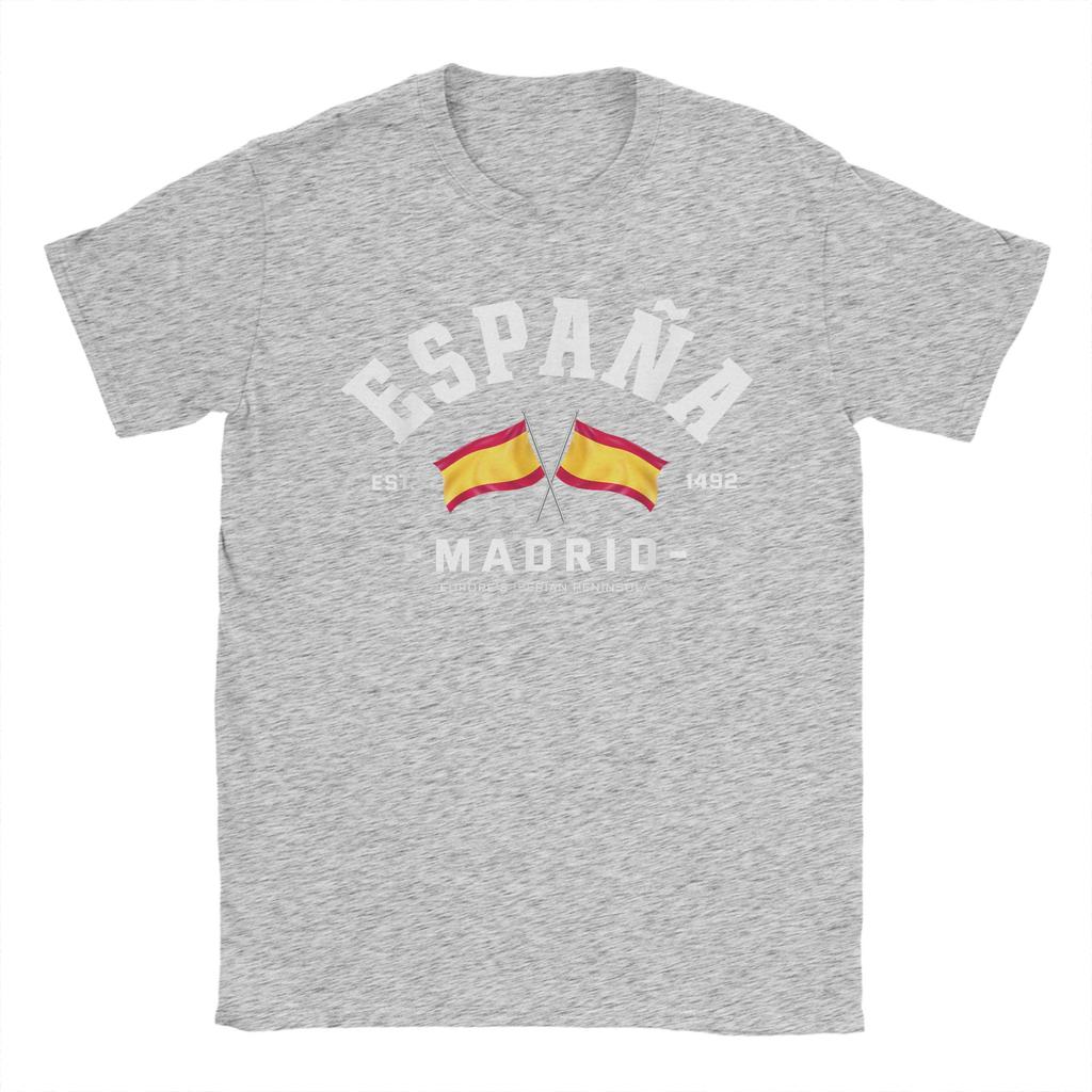 Spain Heart TShirt Beach Pure Cotton TShirts For Adult Hippie Loose Tshirt ShortSleeve Awesome Top Tees