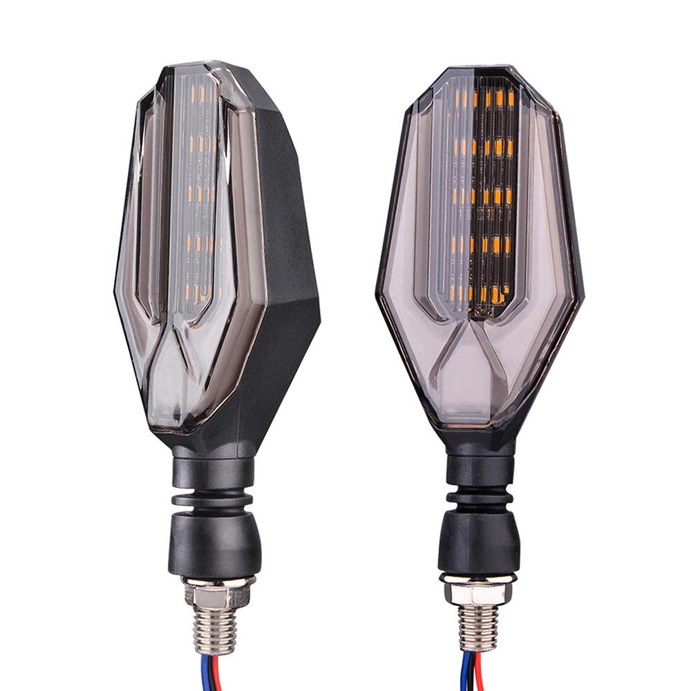 12V Universal Motorcycle Turn Signal Light Flasher Drl-White Turn-Yellow