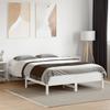 Solid Wood Bed Without Mattress White 140 X 190 Cm Pine Wood