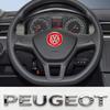 Car Interior Accessories Carbon Fiber Car Steering Wheel Car Decora Sticker For Peugeot/For VW Golf Amarok T5 Phaeton Teramont