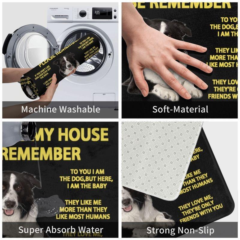 Pet Door Mat Belgian Shepherd Front Floor Door Entrance Mats Outdoor Kitchen Bathroom Doormat Bedroom Carpet Non Slip Floor Rug
