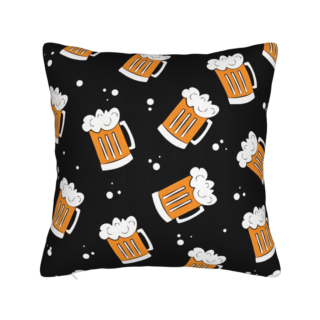 Soft and Sweet Home Beer Pattern Decor Pillowcases Accessories  Pillow Cover Square Multiple Sizes