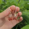 Playful Bear Resin Candy Earrings Fashionforward Animal Design Plated Finish
