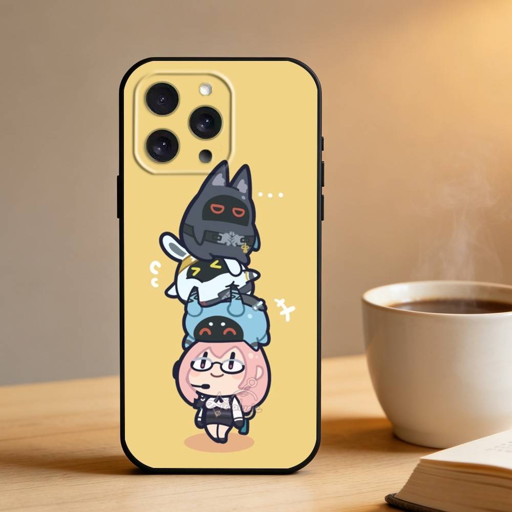 Z-Zenless Z-Zone Zero Bangboo  Phone Case For iPhone 16,15,14,13,12,17,Pro Max,Plus Silicone Black Case