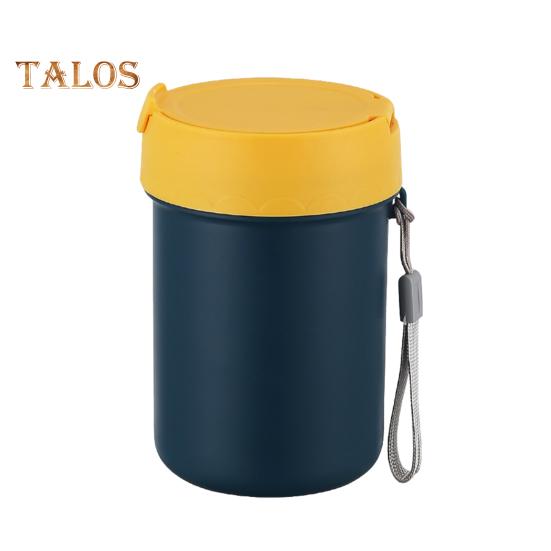 

500 мл термос для супа с крышкой-пряжкой вакуумная банка для еды герметичный широкий горлышко нержавеющая сталь контейнер для обеда для горячей еды 500ML зелёный