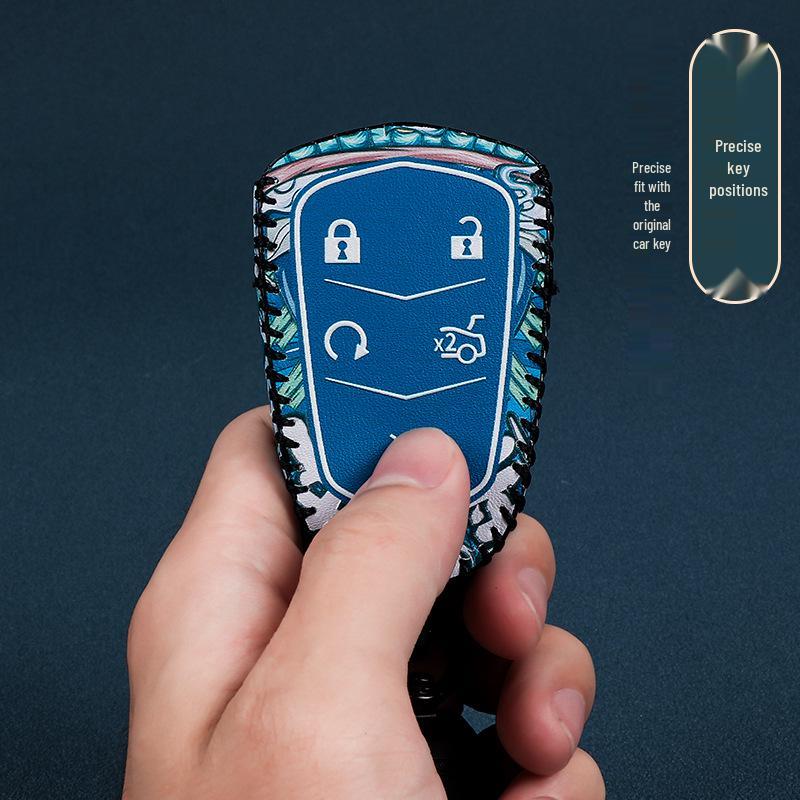 Cadillac Key Case for CT6, XT4, XT5, XT6, XTS, CT4, CT5, ATS-L - Snap-On Shell