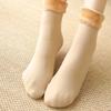 Winter Warmer Women Thicken Thermal Wool Cashmere Snow Socks Seamless Soft Solid Velvet Boots Floor Sleeping Sock Unisex