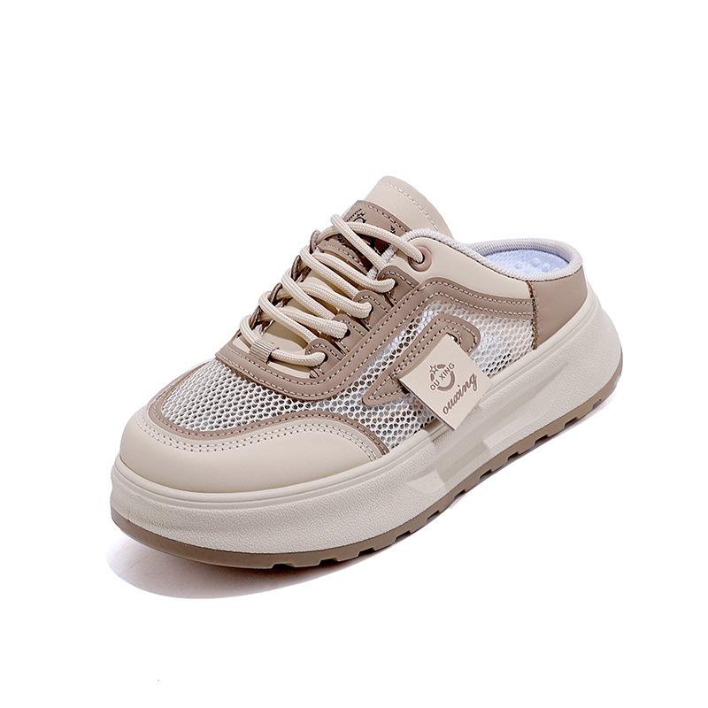 New Hollowed-out Breathable Thick-soled Height-increasing Casual Slippers Sandals and Board Shoes