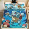 Pokémon Cartoon pattern Flannel Blanket, High quality Comfortable for All Seasons, Home Decor, Warmth and Comfort, Perfect for Gifts.
