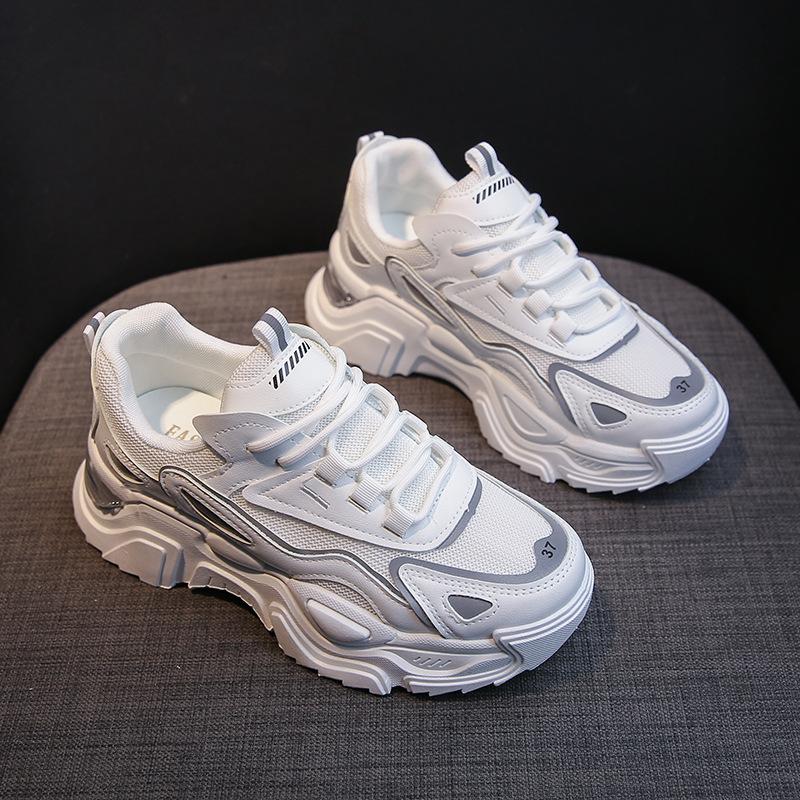 Women Winter Sneakers 2024 Casual Female Platform Increase Lace Up Plus Velvet Thicken Cotton Warm Sports Shoes Zapatos De Mujer