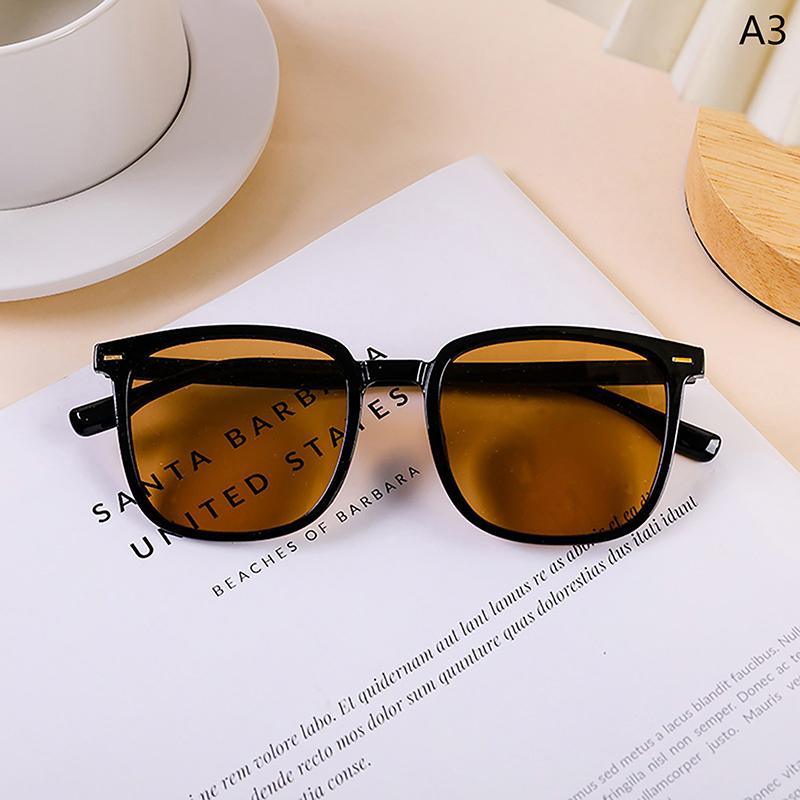 Classic Minimalist Square Frame Sunglasses Unisex Geometric Sunglasses Outdoor Travel Sun Glasses