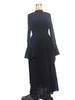 Elegant High-Waisted Bell Sleeve Maxi Dress 2025