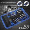 Precision Screwdriver Set 24 in 1 Screwdriver Kit with 23 Bit Impact Screwdriver