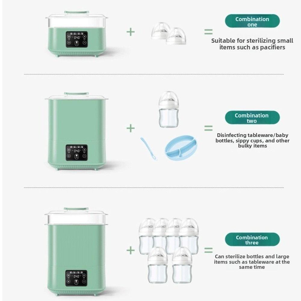 EU Plug Bottle Steamer Large Capacity Baby Feeding Bottle Warmer New Steam Bottle Sanitizer