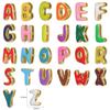 CARLIDANA Gold Plated Stainless Steel 26 Letter Charms Set Heart Bubble Initial A-Z Alphabet Letter Pendants for DIY Jewelry