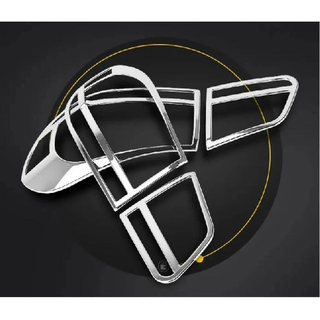 For Volkswagen VW Tiguan 2010 2011 2012 2013 2014 2015 2016 Rear Light Cover Tail Taillight Frame Trim Sticker Car Accessories