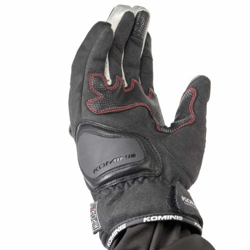 Komine Motorcycle Protective Winter Gloves Black M GK-834 1279 Waterproof Cold Protection Stretch Material Protector for Autumn/Winter/Spring