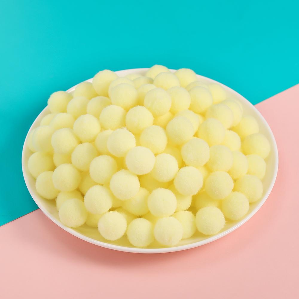50pcs 10/15mm Multicolor Soft Fluffy Ball Pompom Plush Balls for DIY Sewing Holiday Decorations and Jewelry Making Supplies