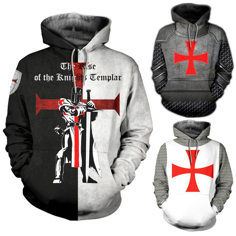 Templar Knights Unisex Cosplay 3d Print Pullover Casual Sweater Sweatshirt Top