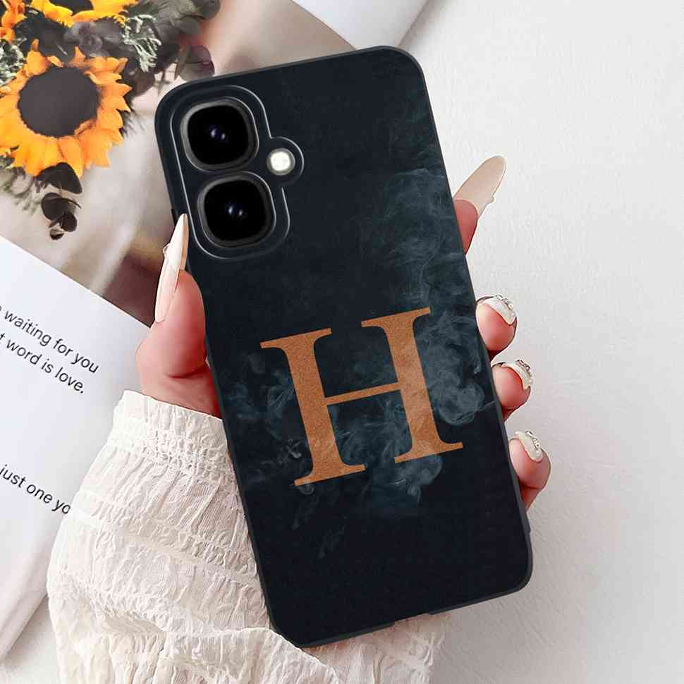 For Infinix Smart 10 4G 6.67" 2025 Case Popular Letter A-Z Crown Soft Silicone TPU Cover For Infinix Smart10 smart10 Phone Cases