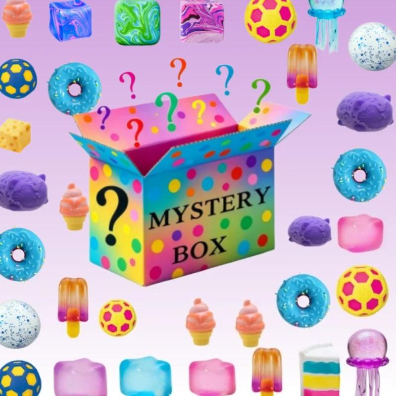 2026 Hot Cute Cube & Ocean Squishy , Random Surprise Squeeze Toys, 1Pcs Guaranteed Lucky Stress Relief Fidget Toy Set