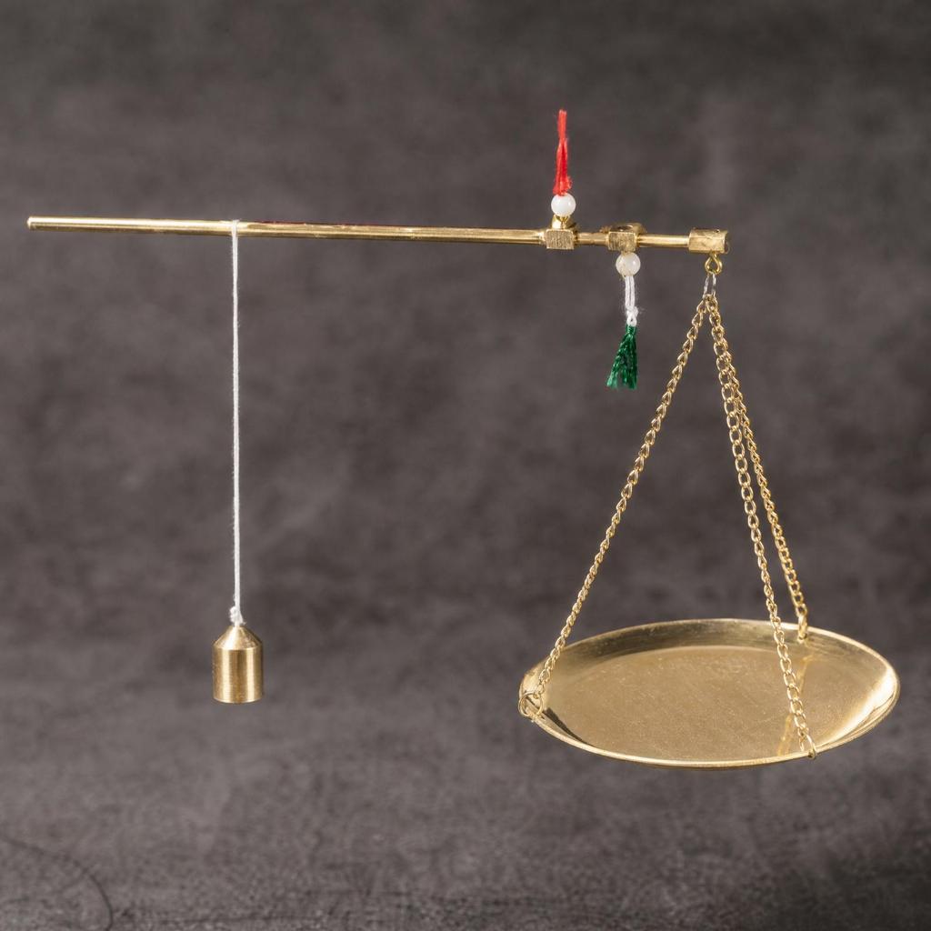 Handmade Copper Balance Scale Manual Graduated Beam Long-Lasting