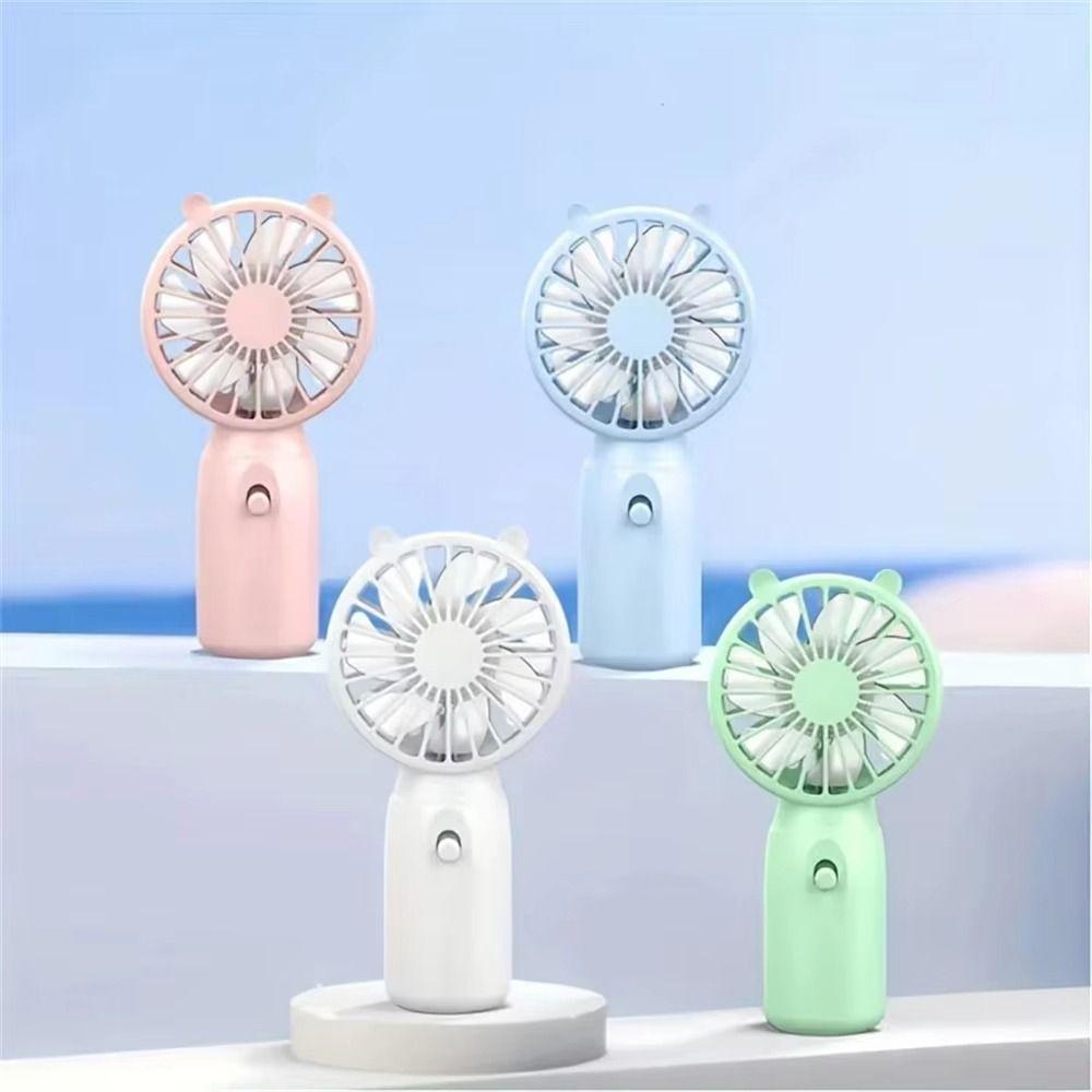 Cooling Handheld Fan White Pink Blue Green Noise Free Fan New Cooling Device  Outdoor Activities