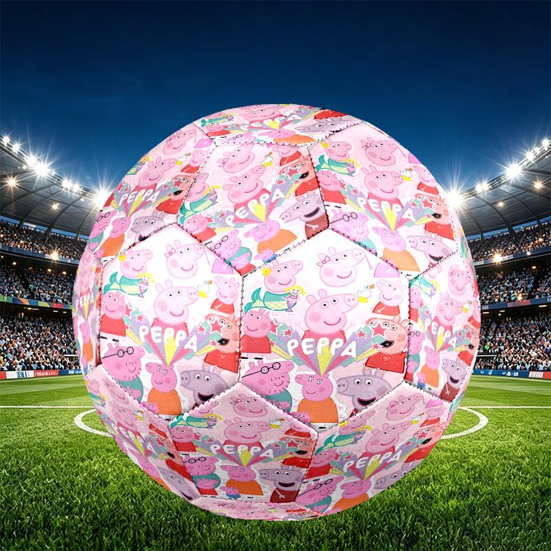 Pink Pig Print Size 5 Soccer Ball, PU Wear Resistant Football for Match Training and Daily Practice, Birthday Gift for Soccer Fans