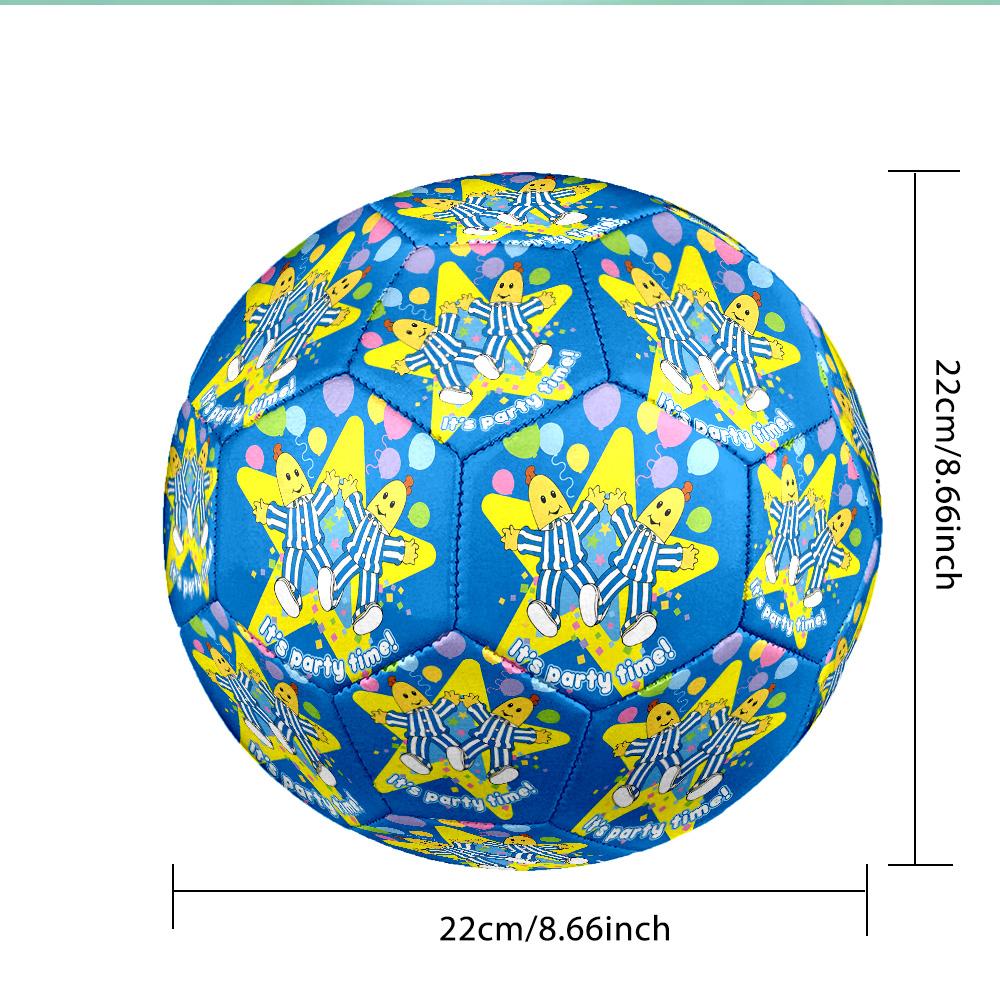 Bananas In Pyjamas Classic Soccer Ball Size 5 Soccer Ball, Machine-stitched, Durable, Suitable for Training and Matches Fan Gift