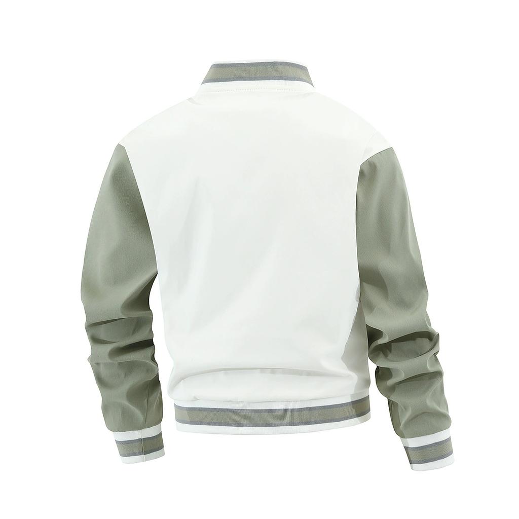 Men Varsity Jackets Baseball Coat Stand Collar Long Sleeve Jackets Man Casual Outerwear Plus Size 8Xl 9Xl 10Xl
