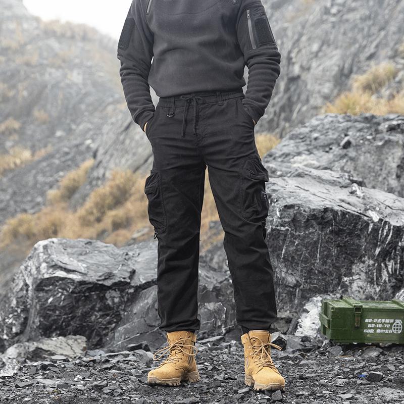 Casual Pants With Multiple Pockets, Loose And Detachable Work Pants, Men's Mountain Style Tactical Sports Pants